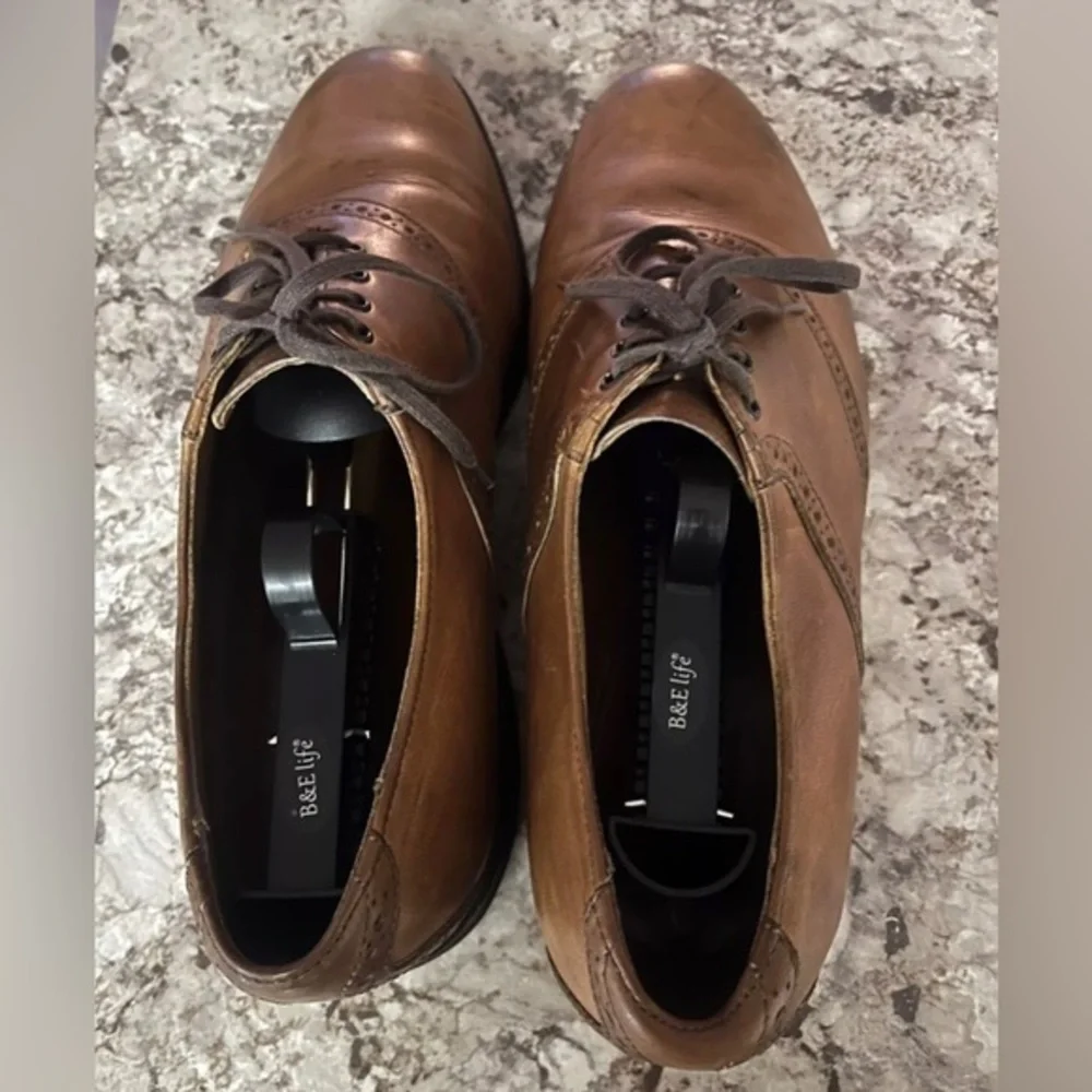 Allen Edmonds Corporate Casuals Oxfords Leather Shoes Cap Toe Size 9.5D‎
